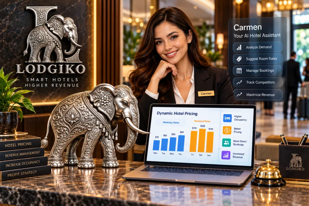 Lodgiko smart hotel revenue strategy for optimizing room pricing and increasing hotel revenue