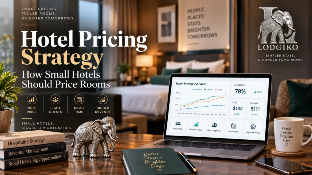 Hotel pricing strategy for small hotels to optimize room rates and increase revenue.
