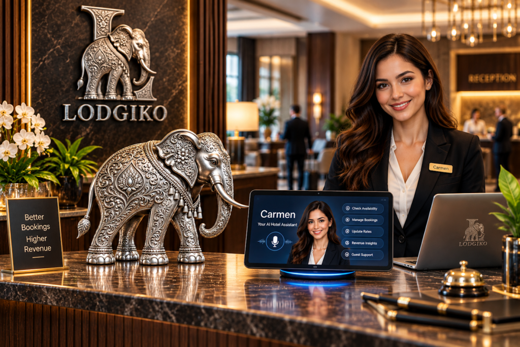 Hotel management for small hotels showing efficient hotel operations and guest services